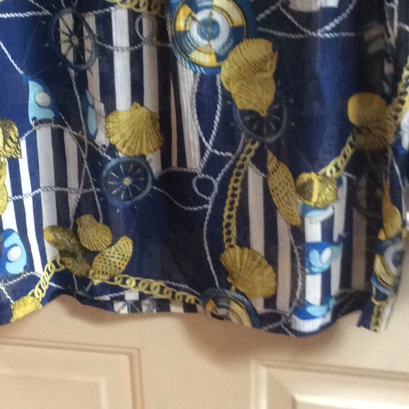 💕new Drape’s & Damon’s blue seashell design Sz M - Picture 7 of 8